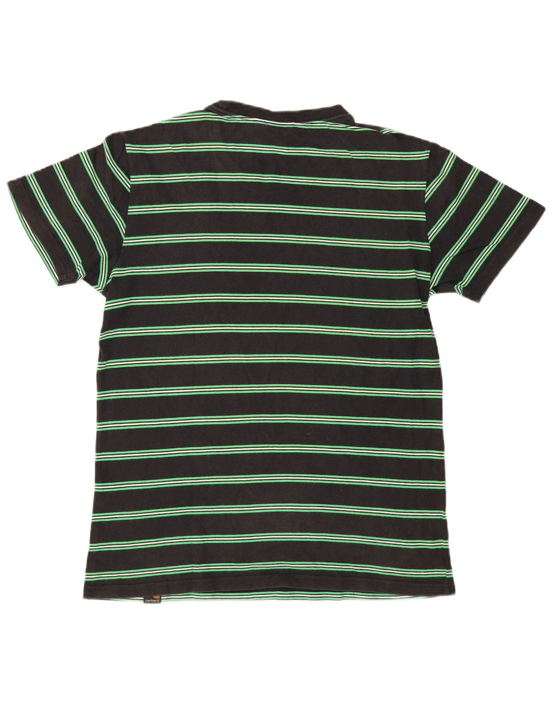 T-shirt da uomo Carhartt Top in cotone a righe nere medie