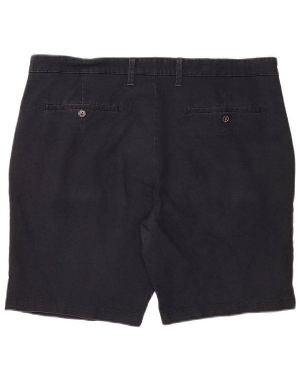 Pantaloncini chino da uomo Marks & Spencer W38 XL cotone blu navy