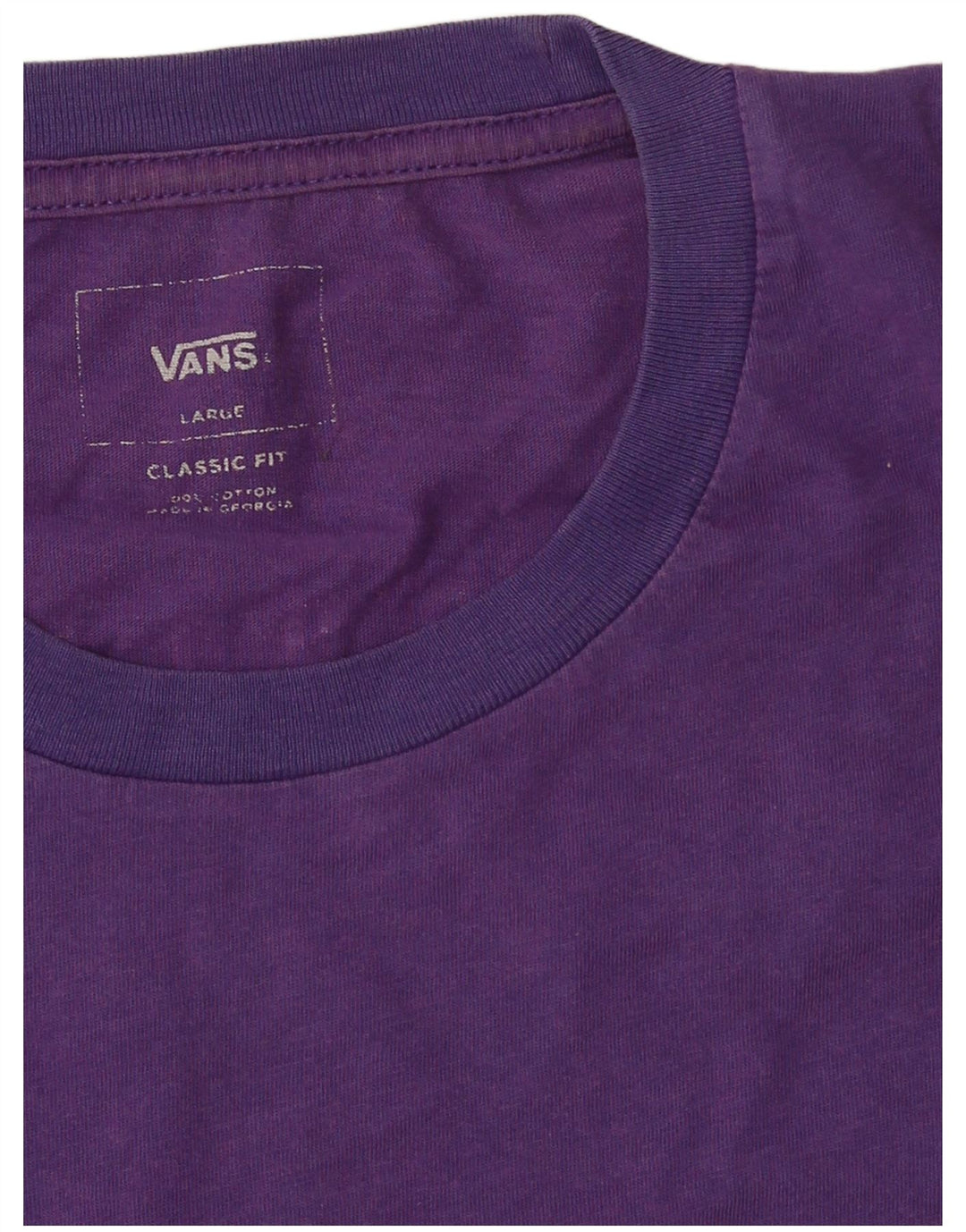 T-shirt grafica da uomo Classic Fit di Vans, taglia grande, in cotone viola