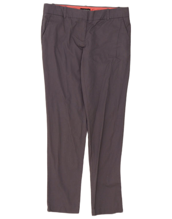 Pantaloni chino slim da donna Warehouse UK 10 piccoli W30 L30 cotone grigio