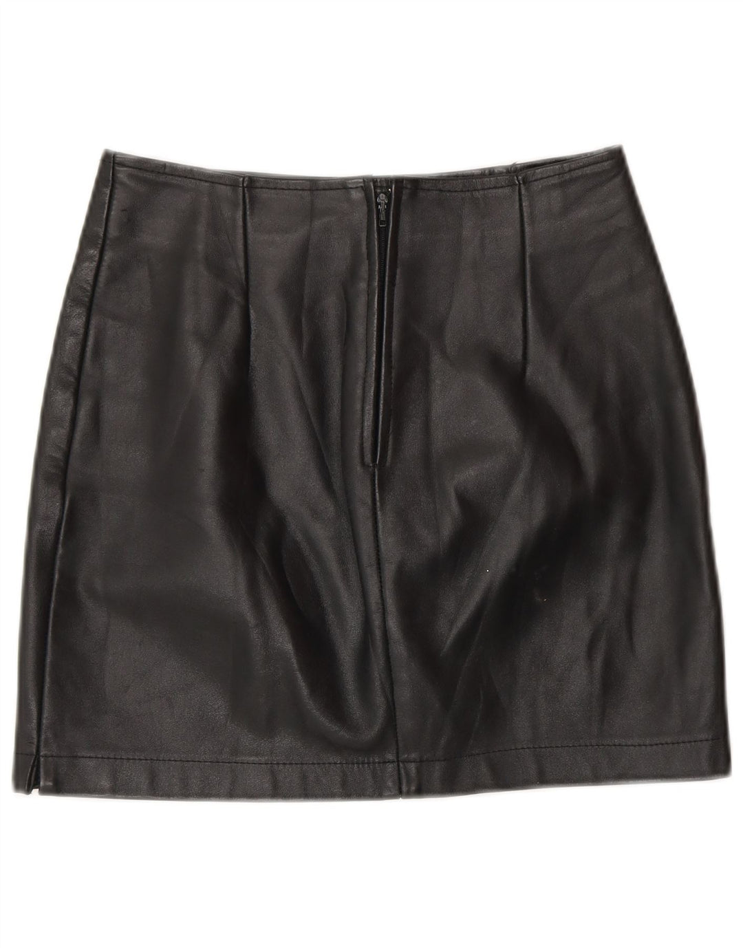 Gonna in pelle da donna COLOMBUS W26 piccola in pelle nera