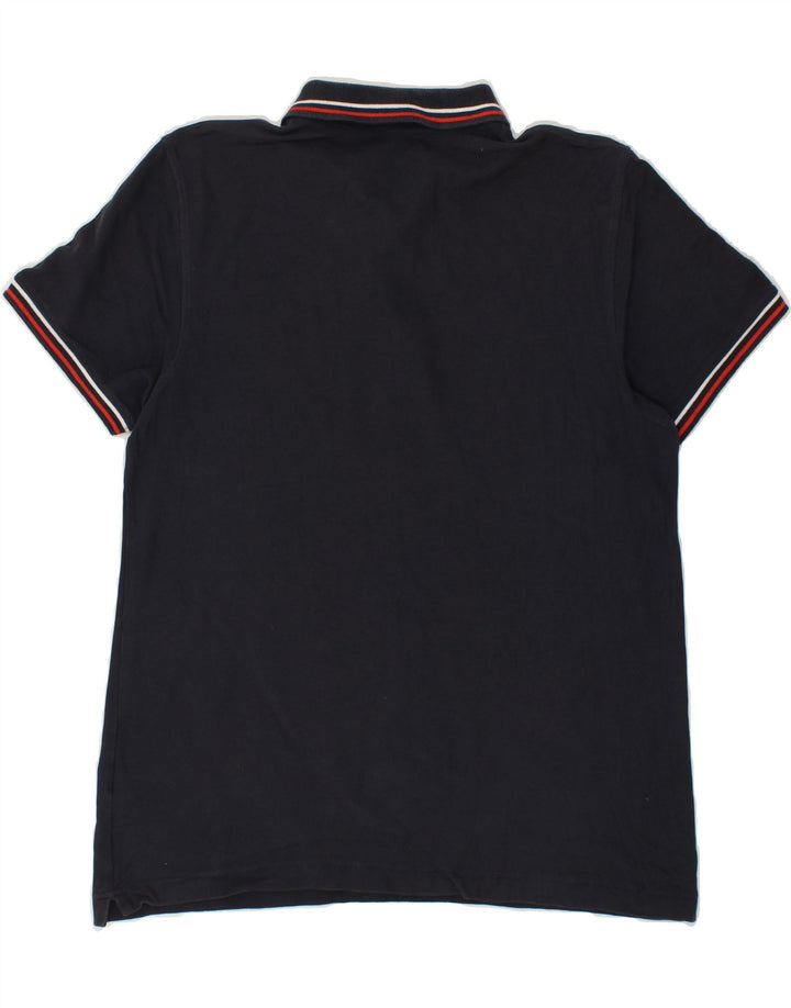 LOTTO Mens Polo Shirt Medium Navy Blue Cotton Vintage Lotto and Second-Hand Lotto from Messina Hembry 