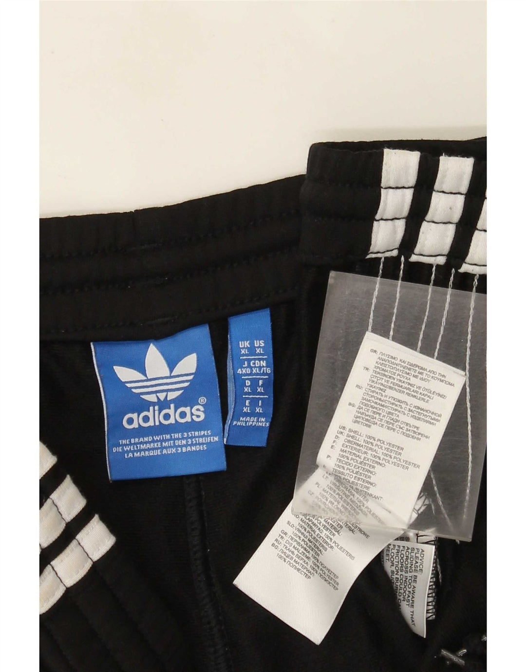 Pantaloni da tuta da uomo Adidas XL poliestere nero