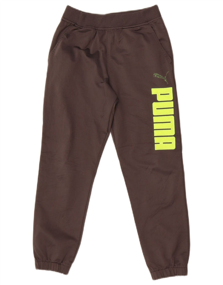 Pantaloni da tuta con grafica Puma da ragazzo, pantaloni da jogging, 7-8 anni, piccoli, grigi