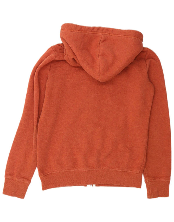 Maglione con cappuccio e zip da donna vestibilità regolare Superdry UK 10 Small Arancione Cotone