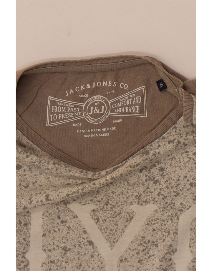 T-shirt grafica da uomo Jack & Jones Top XL Grigia