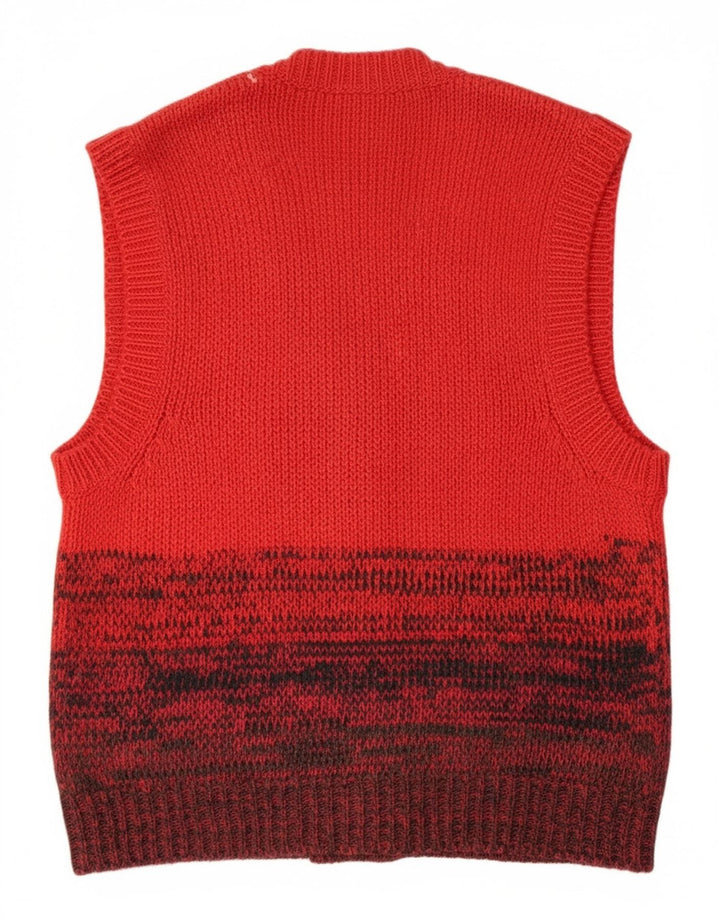 LE SFERRUZZATE Womens Cardigan Sweater UK 14 Medium Red Colourblock