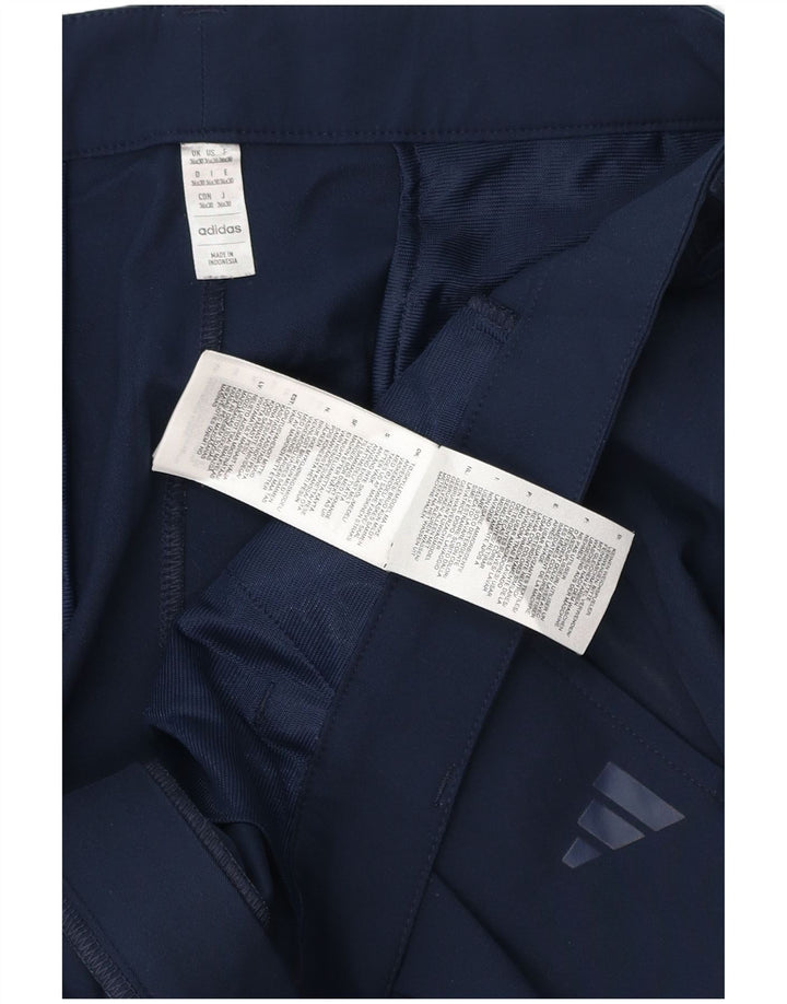 Pantaloni chino dritti da uomo ADIDAS W36 L30 poliestere blu navy