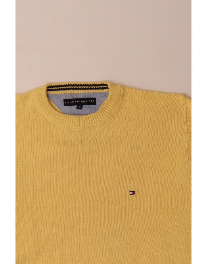 TOMMY HILFIGER Maglione girocollo da uomo in cotone giallo medio
