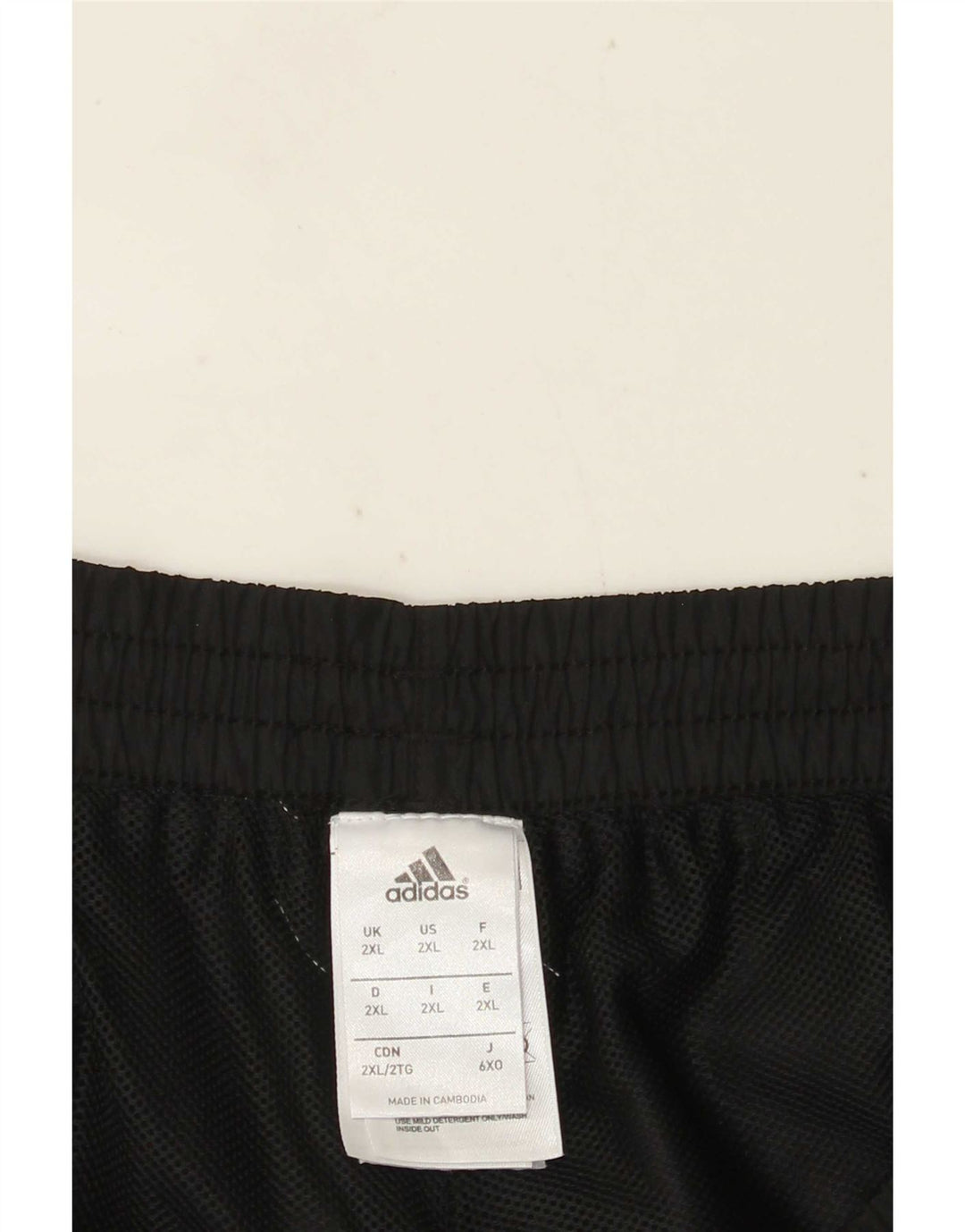 Pantaloncini sportivi da uomo Adidas 2XL Poliestere color block nero