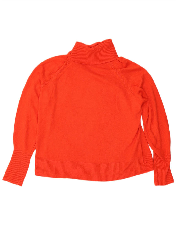 Maglione maglione a collo alto da donna Marks & Spencer UK 16 grande rosso