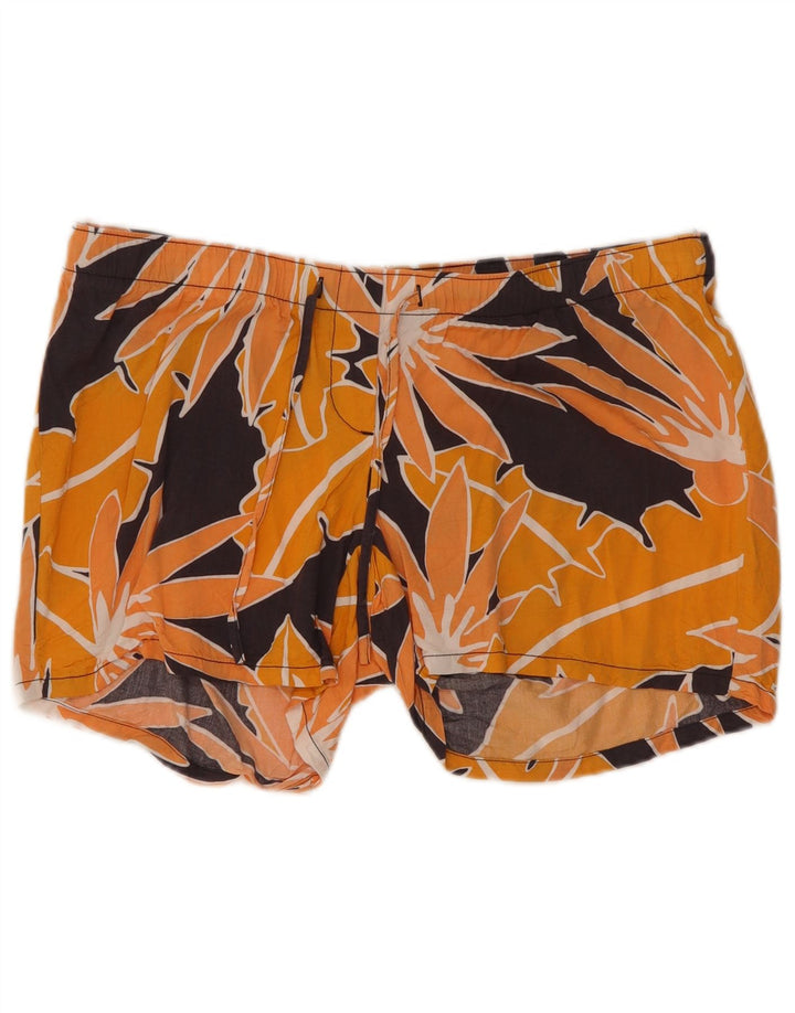 Pantaloncini casual premaman da donna Gap medi W32 viscosa floreale arancione