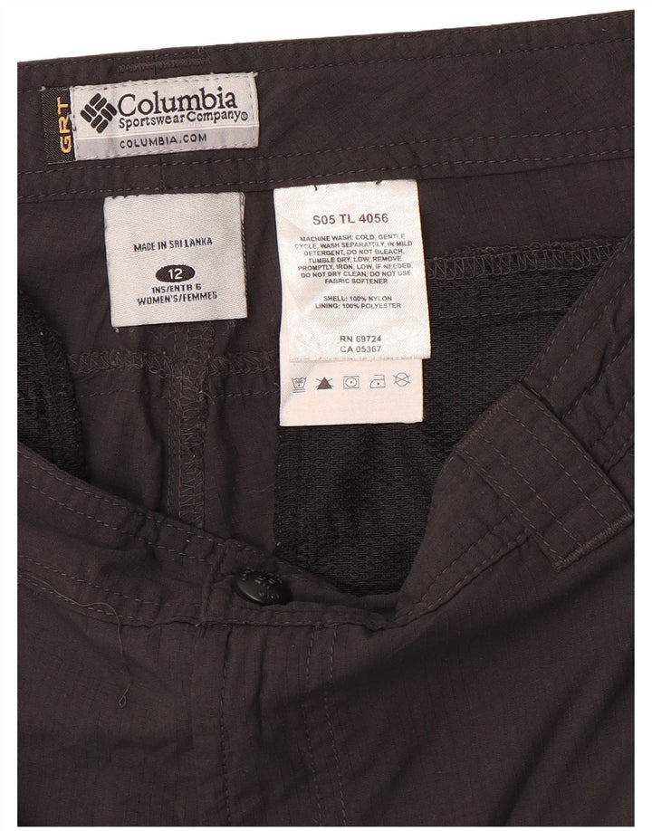 Pantaloncini cargo da donna COLUMBIA US 12 Large W32 nylon nero