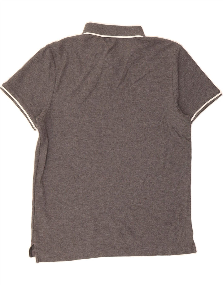 NIKE Mens Polo Shirt Large Grey Cotton Vintage Nike and Second-Hand Nike from Messina Hembry 