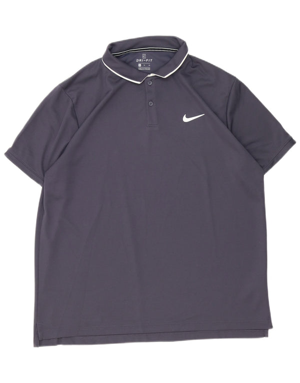 Polo Nike da uomo XL grigia in poliestere sportivo