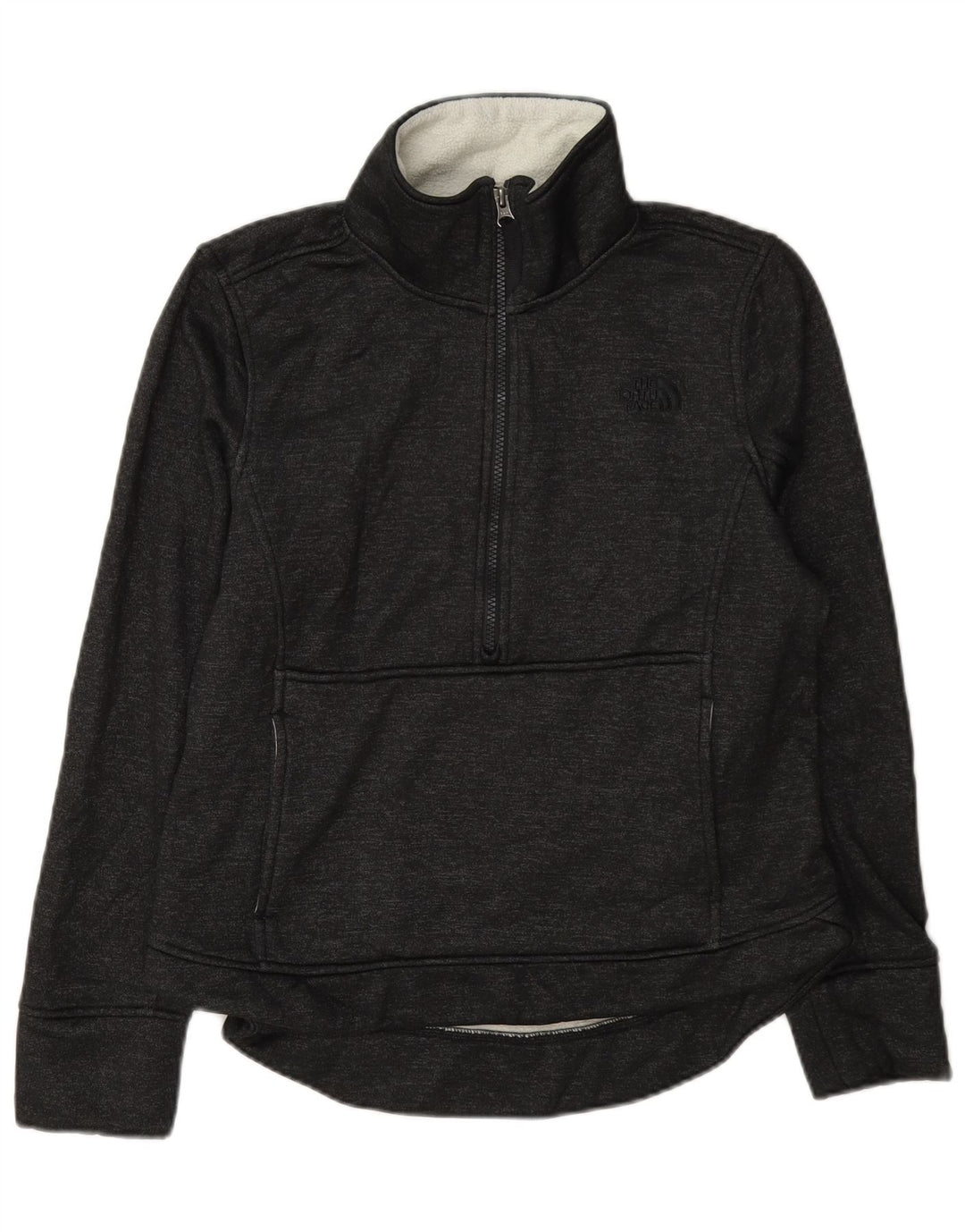 Felpa da donna con collo con zip The North Face UK 14 Grigio medio