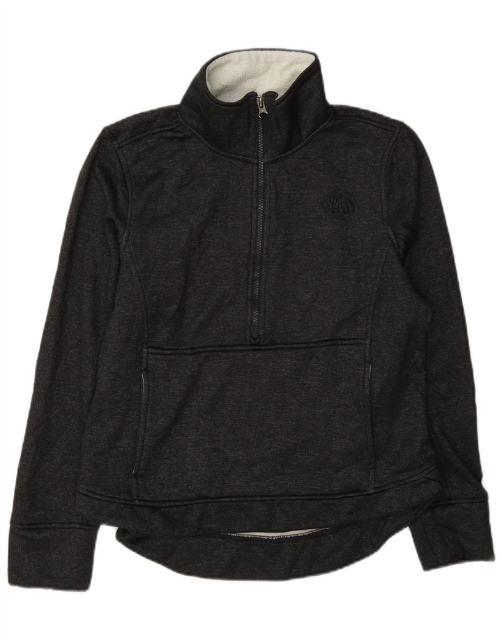 Felpa da donna con collo con zip The North Face UK 14 Grigio medio