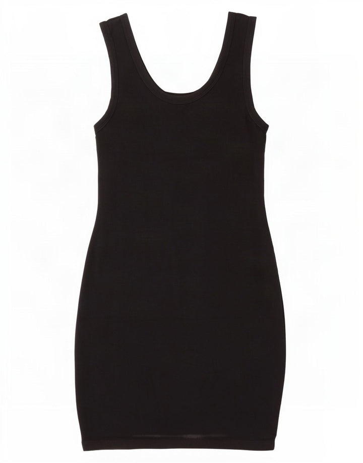 Abito aderente senza maniche da donna Zara UK 12 medio nero