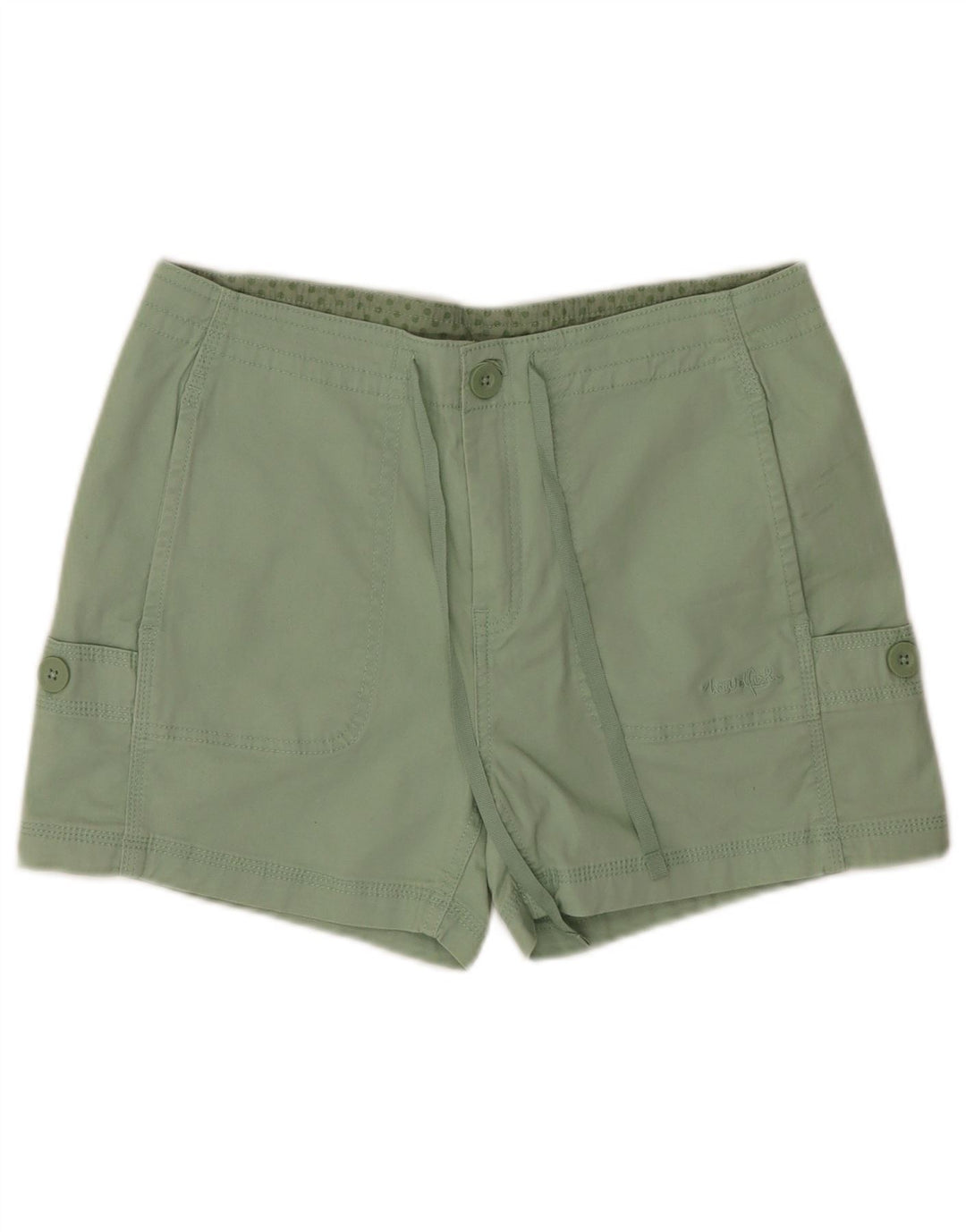 Pantaloncini cargo da donna Weird Fish UK 8 piccoli W32 cotone verde