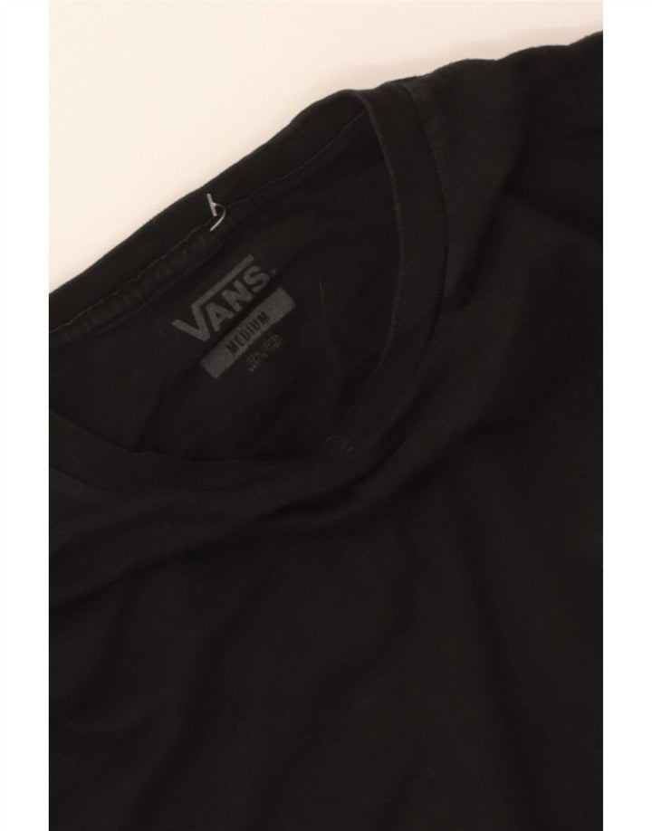 Maglietta grafica da uomo Vans a maniche lunghe in cotone nero medio