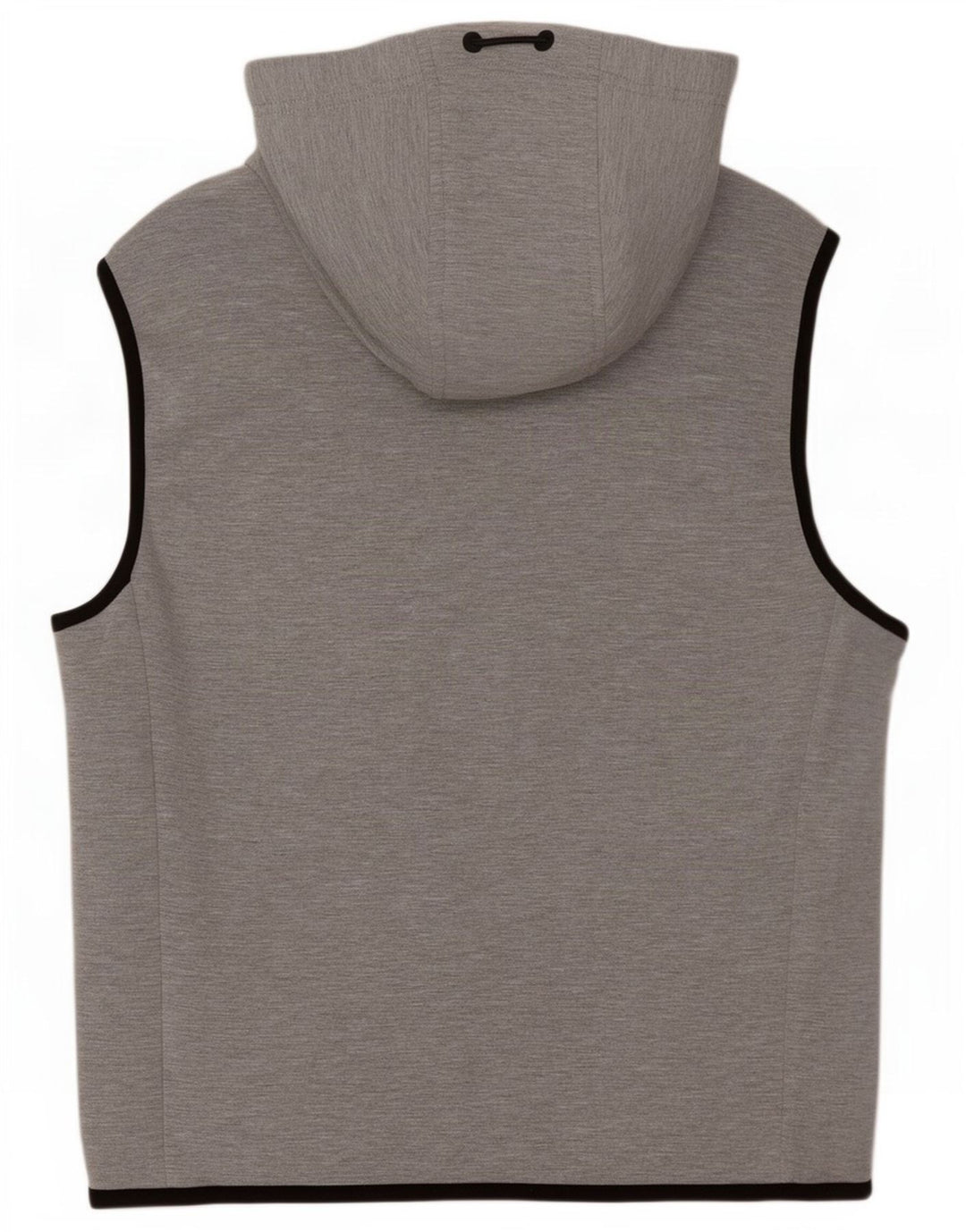 Maglione con cappuccio e zip senza maniche da uomo Zara piccolo in poliestere grigio
