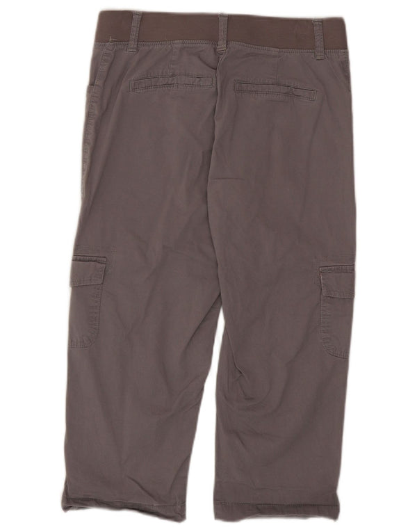 Pantaloni cargo Capri da donna con vestibilità rilassata Lee US 6 Medium W28 L20 Cotone grigio