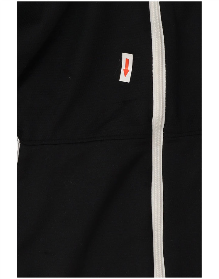 Giacca da ginnastica grafica da donna Nike UK 14 poliestere nero medio