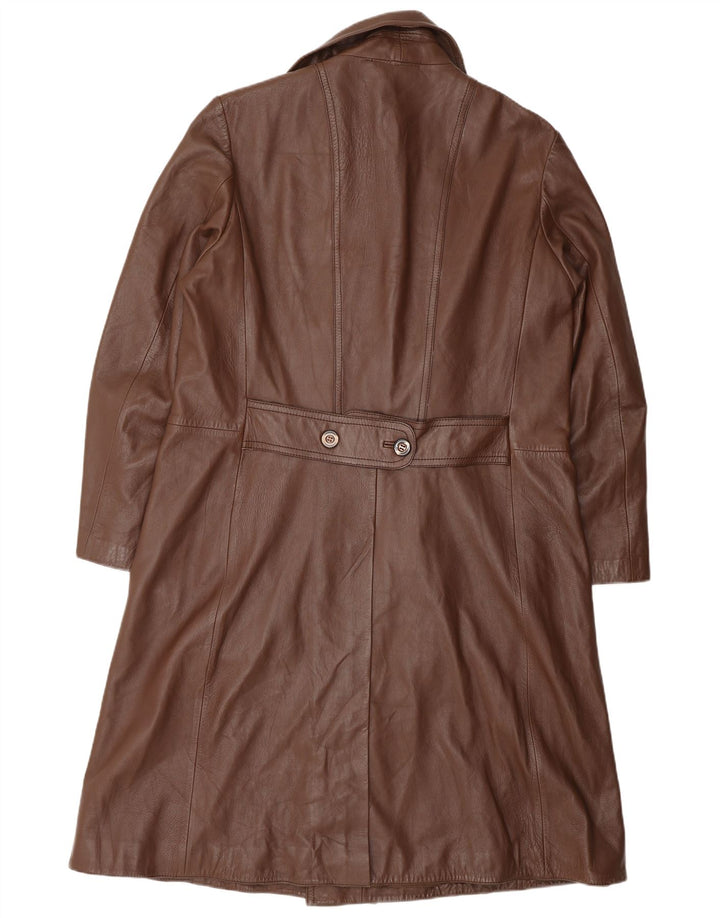 Cappotto in pelle da uomo VINTAGE UK 38 Pelle marrone medio