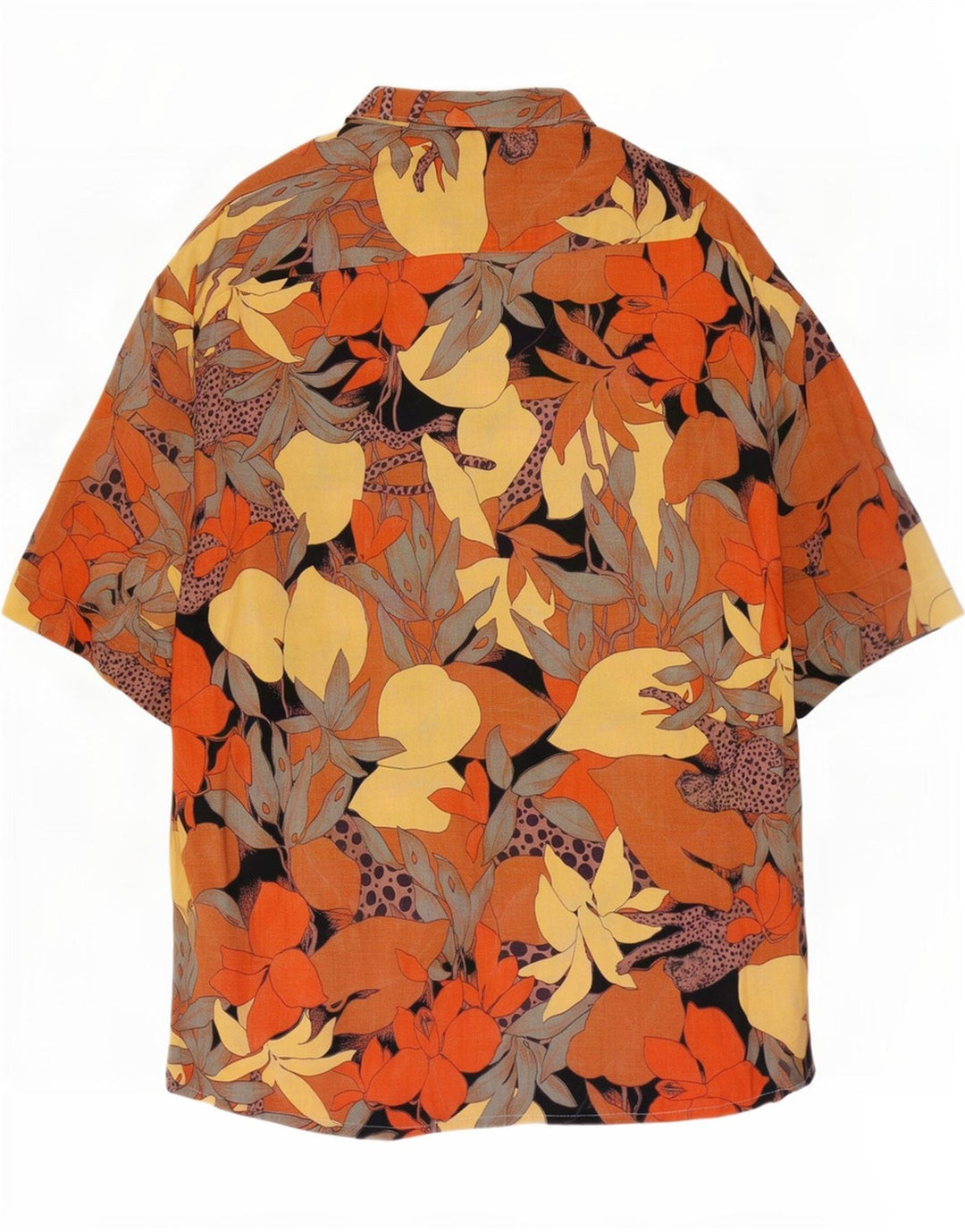 Camicia a maniche corte da uomo Goldress taglia 43 XL floreale multicolore