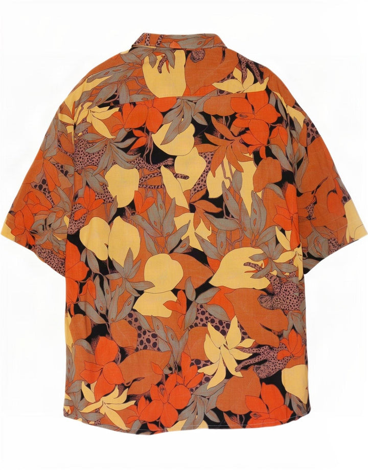 Camicia a maniche corte da uomo Goldress taglia 43 XL floreale multicolore