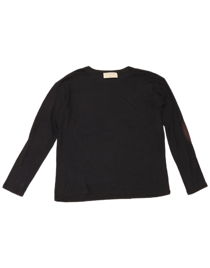Top Zara da donna a maniche lunghe UK 10 Small Nero