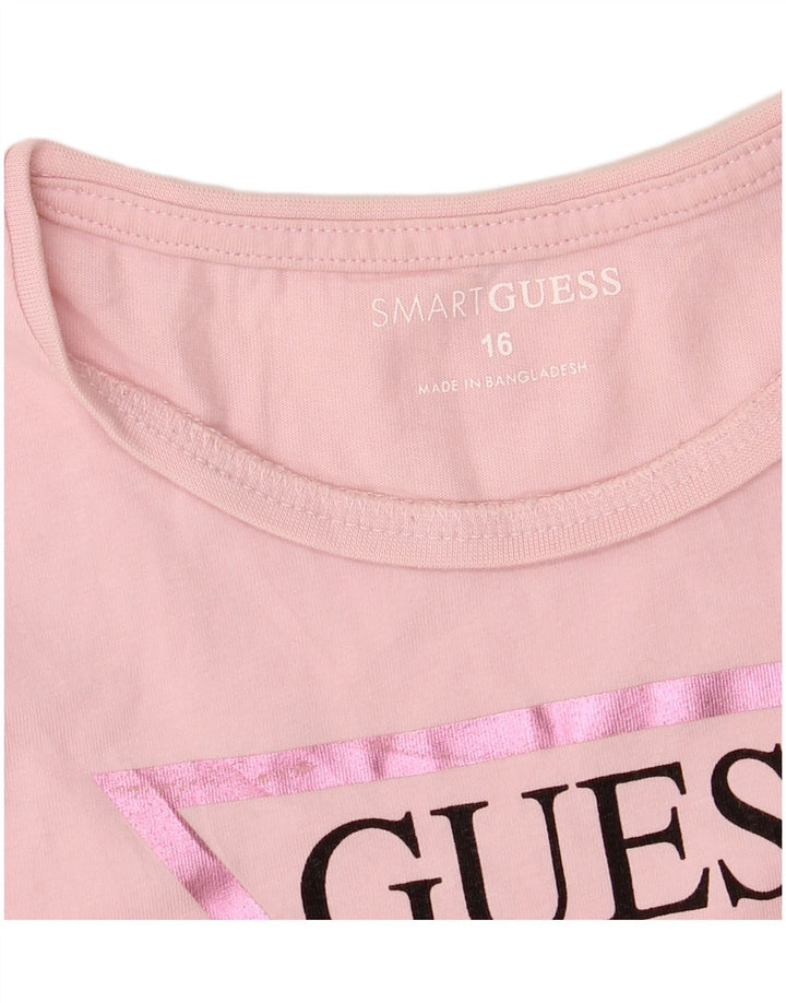 T-shirt grafica GUESS per bambina 15-16 anni Rosa