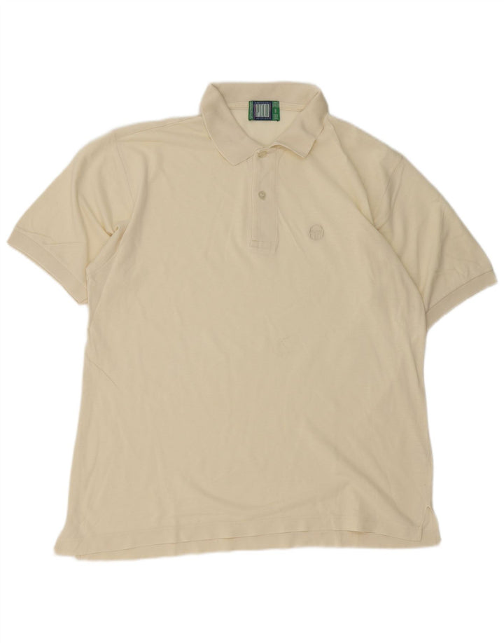 Polo da uomo Sergio Tacchini media bianco sporco