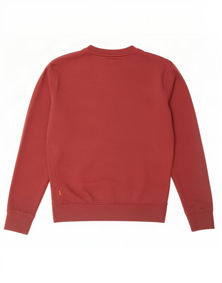 Timberland Uomo Regular Fit Felpa Maglione Piccolo Rosso Cotone