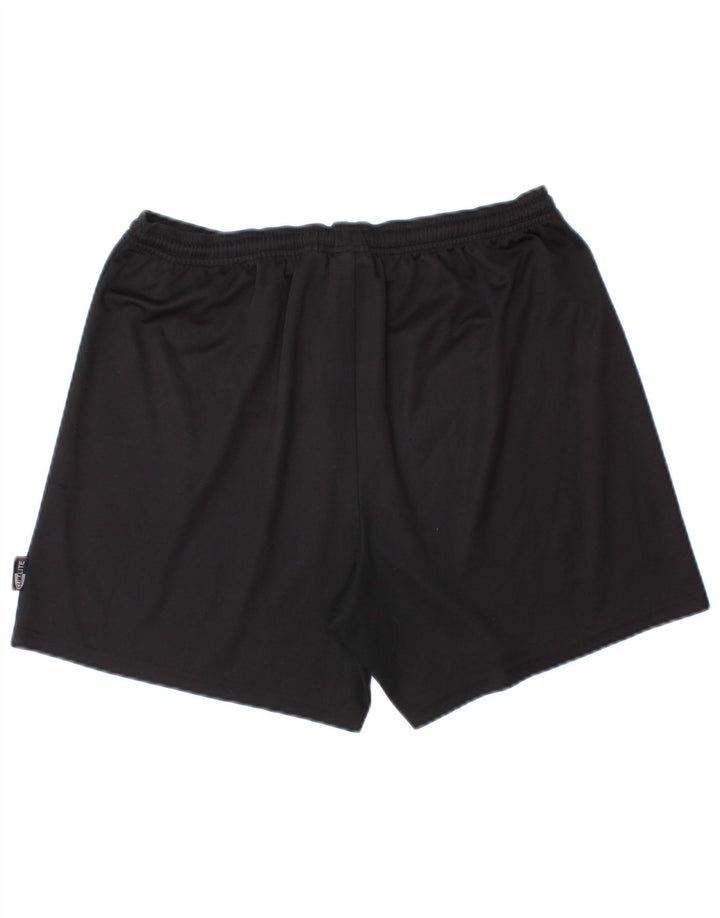 Pantaloncini sportivi Adidas Climalite da uomo grandi in poliestere nero