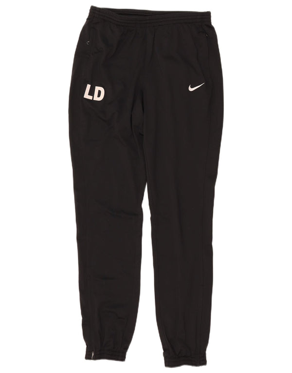 NIKE Pantaloni da tuta con grafica Dri Fit da uomo Joggers piccoli in poliestere nero