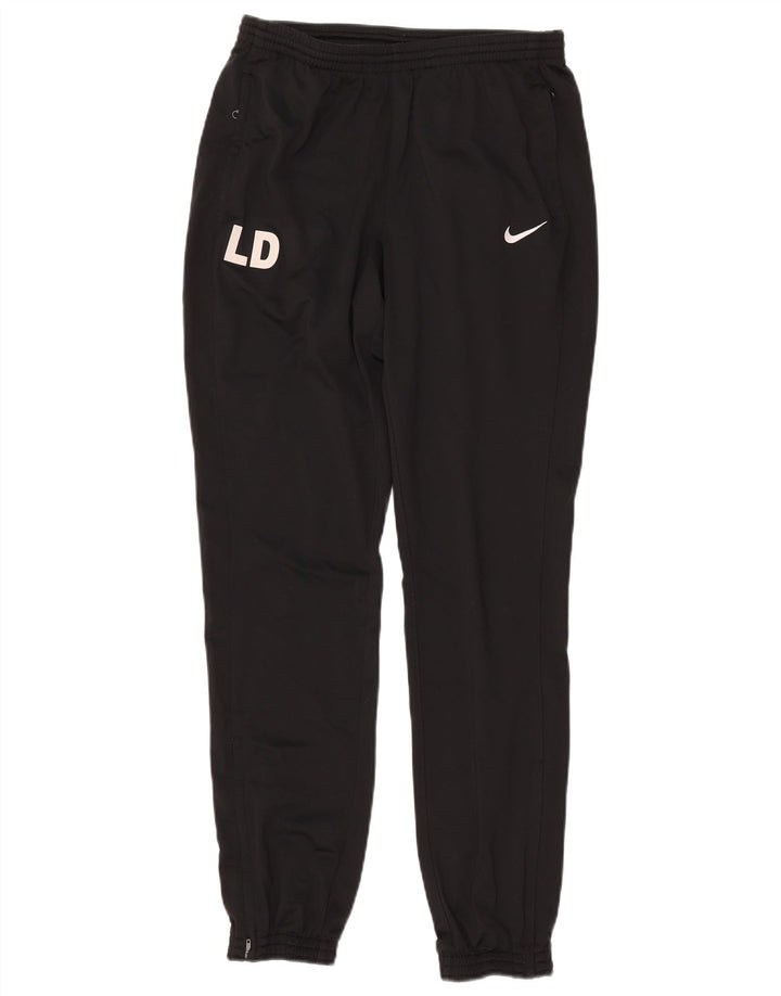NIKE Pantaloni da tuta con grafica Dri Fit da uomo Joggers piccoli in poliestere nero