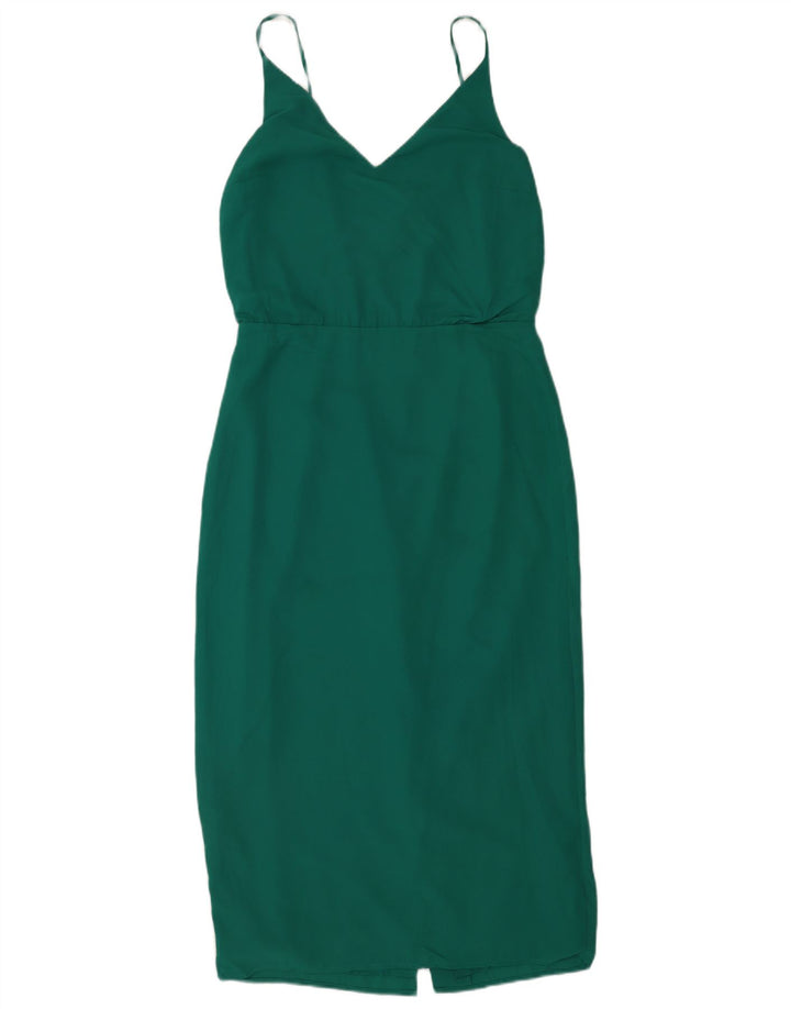 Abito tubino senza maniche da donna Oasis UK 12 Poliestere verde medio