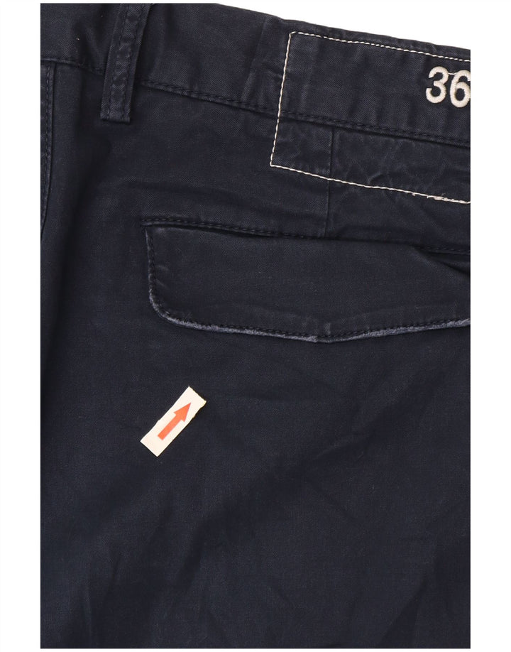 Pantaloncini chino da uomo Sun68 W36 grandi in cotone blu navy