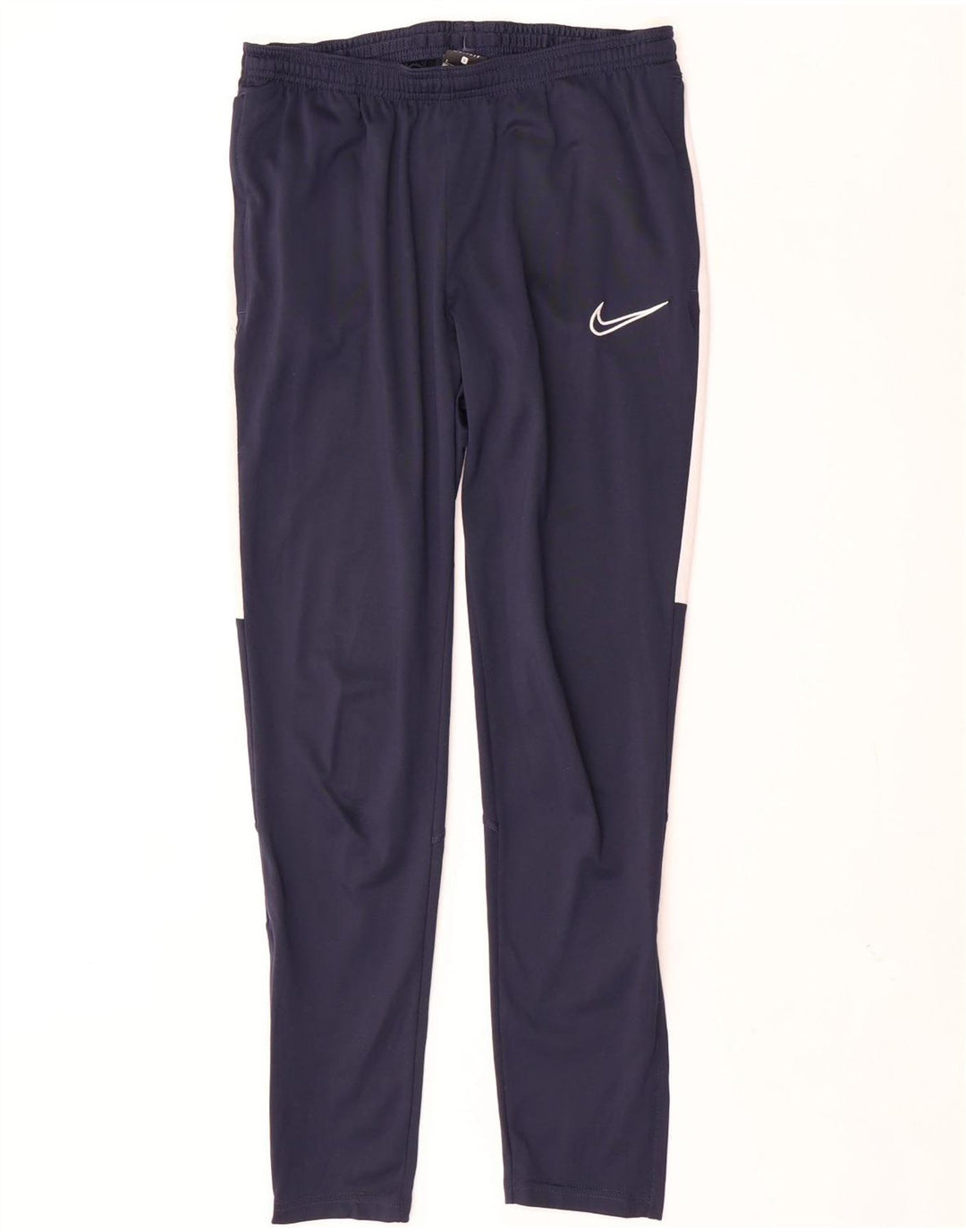 Pantaloni da tuta Nike Dri Fit da uomo, piccoli, in poliestere color block blu navy