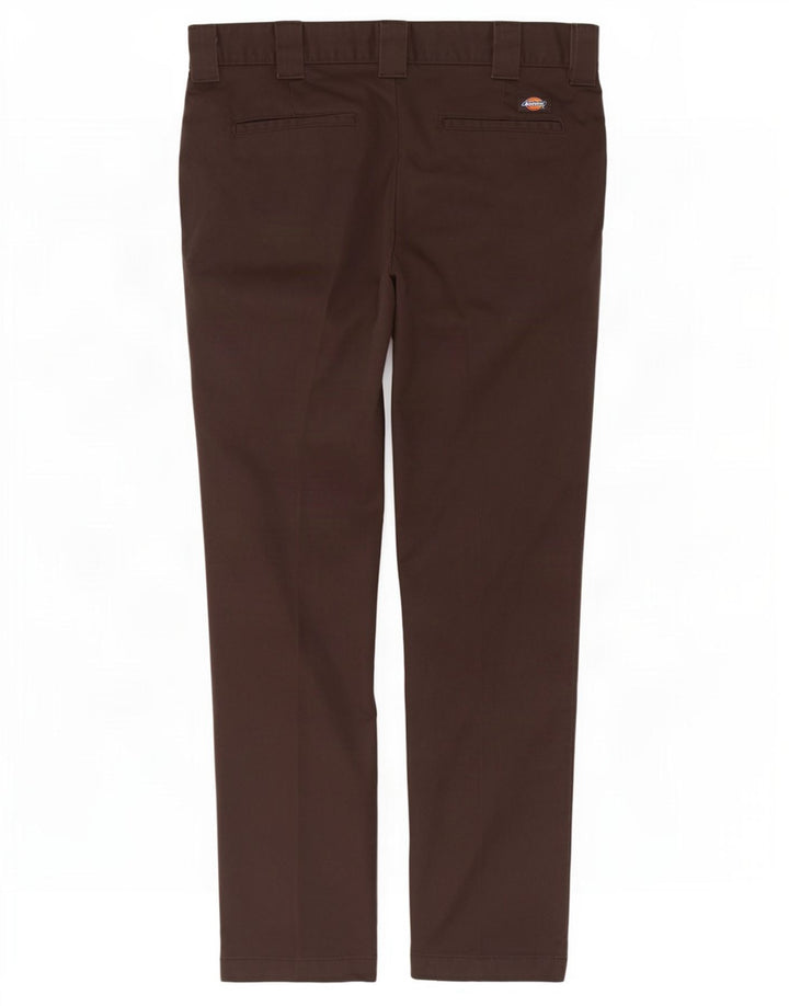 Pantaloni chino slim fit da uomo Dickies W30 L32 poliestere marrone
