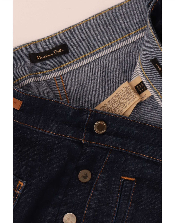 Jeans corti da donna Massimo Dutti EU 40 medio W30 L25 cotone blu navy