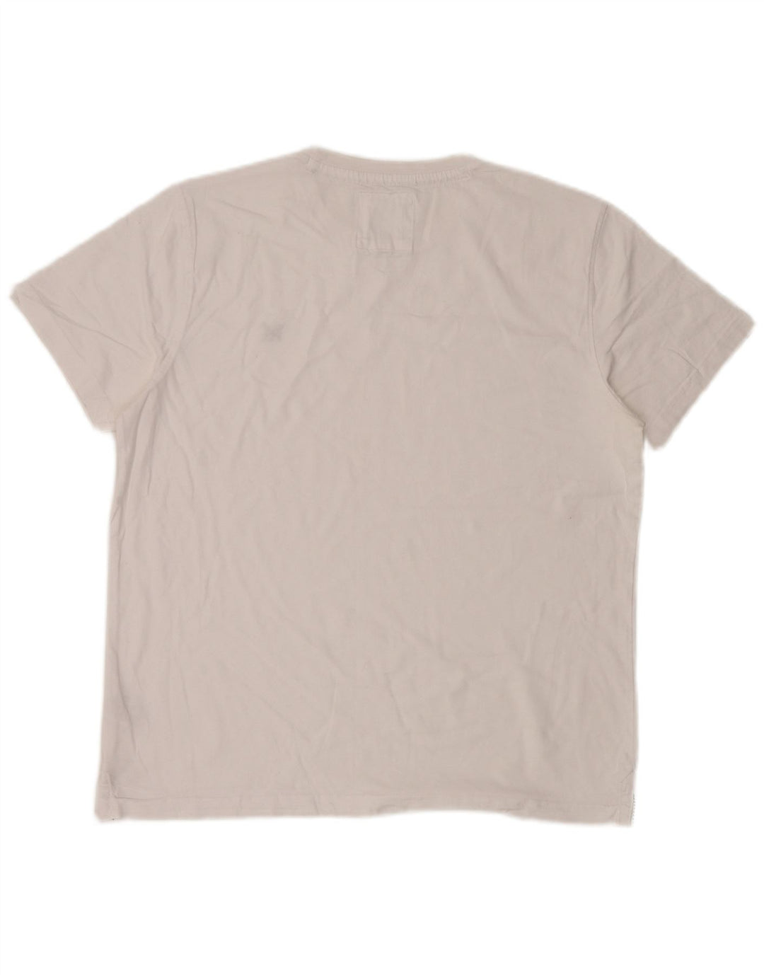 Crew Clothing T-shirt da uomo Top grande in cotone bianco