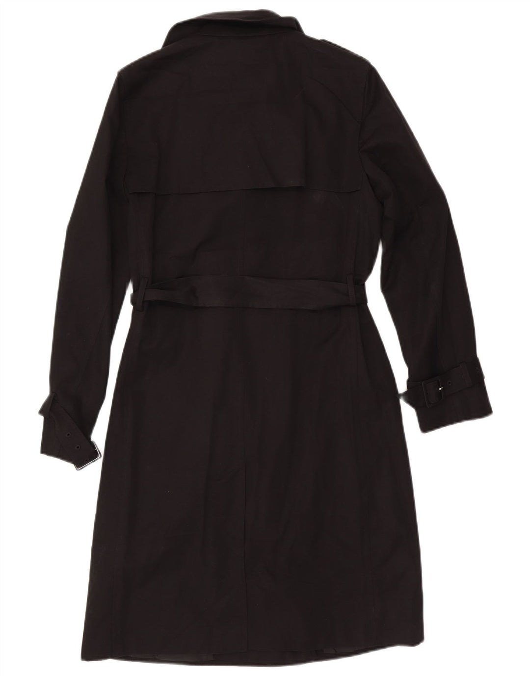 Trench doppiopetto da donna Marks & Spencer UK 10 piccolo nero