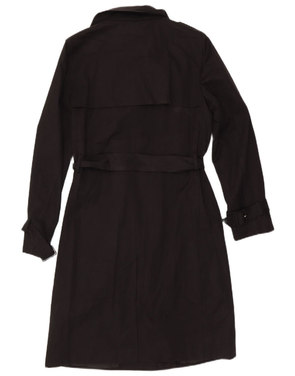 Trench doppiopetto da donna Marks & Spencer UK 10 piccolo nero