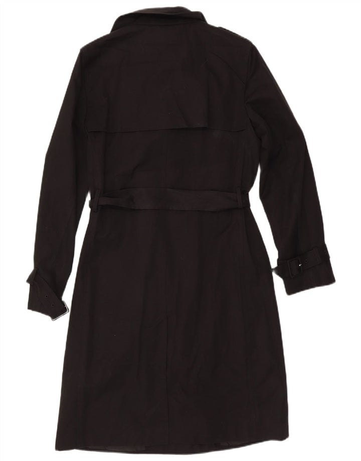 Trench doppiopetto da donna Marks & Spencer UK 10 piccolo nero