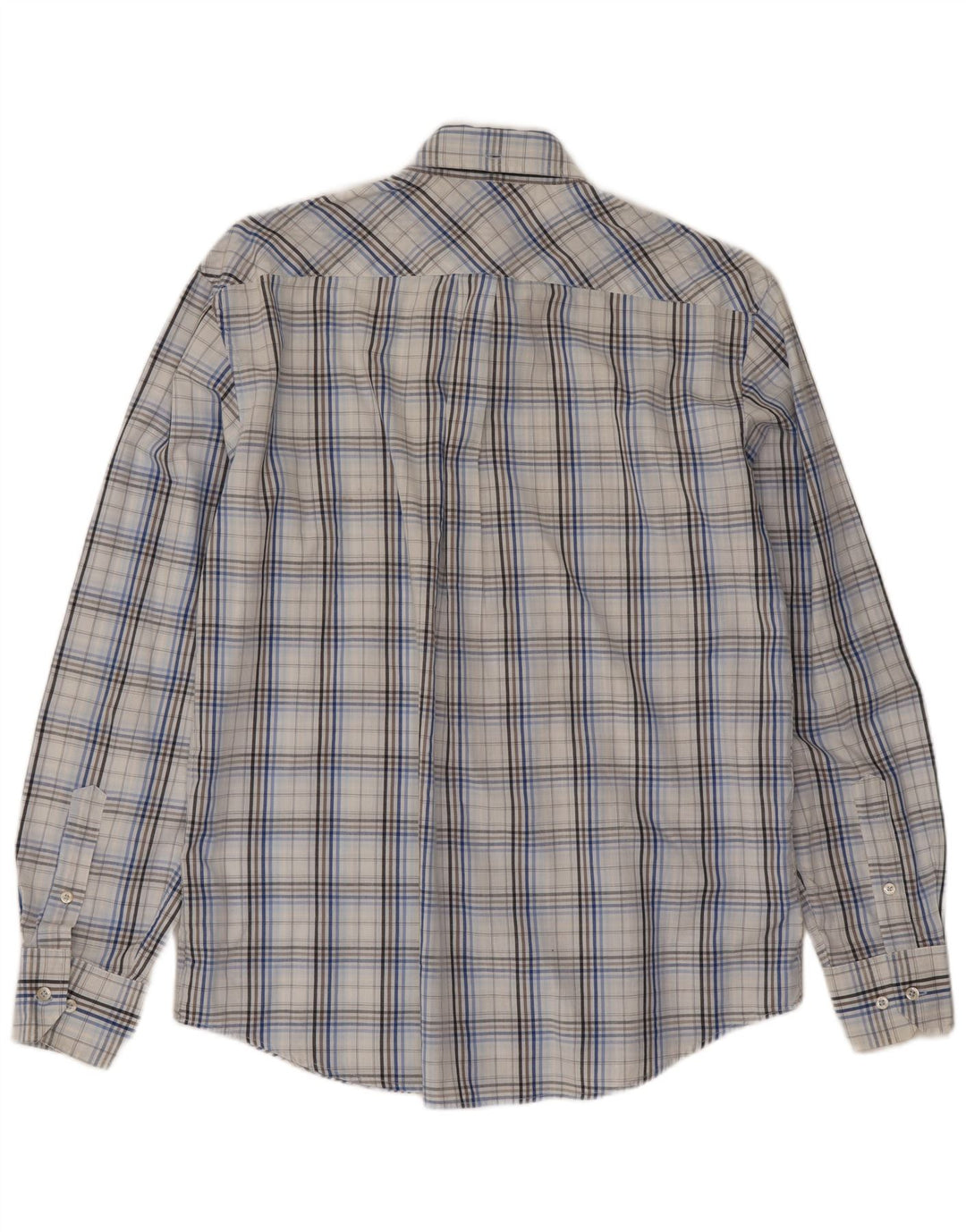 Camicia da uomo Ben Sherman in cotone a quadri blu medio