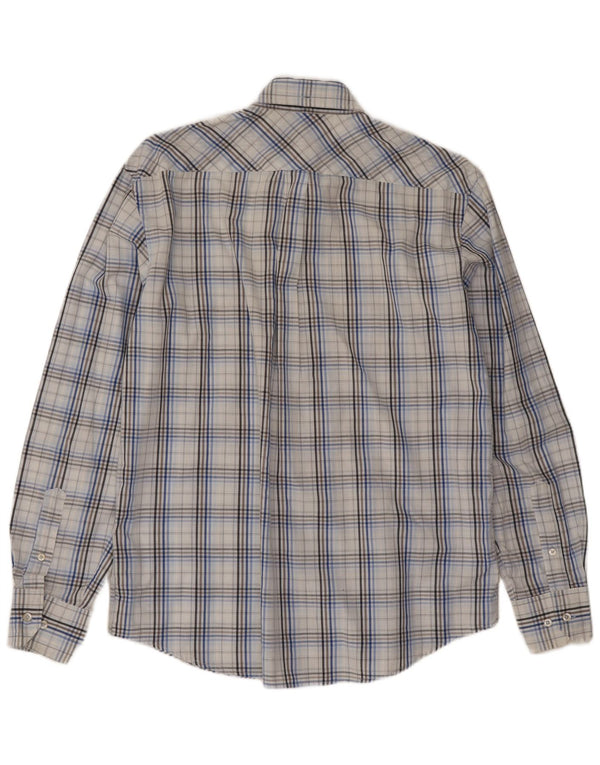 Camicia da uomo Ben Sherman in cotone a quadri blu medio