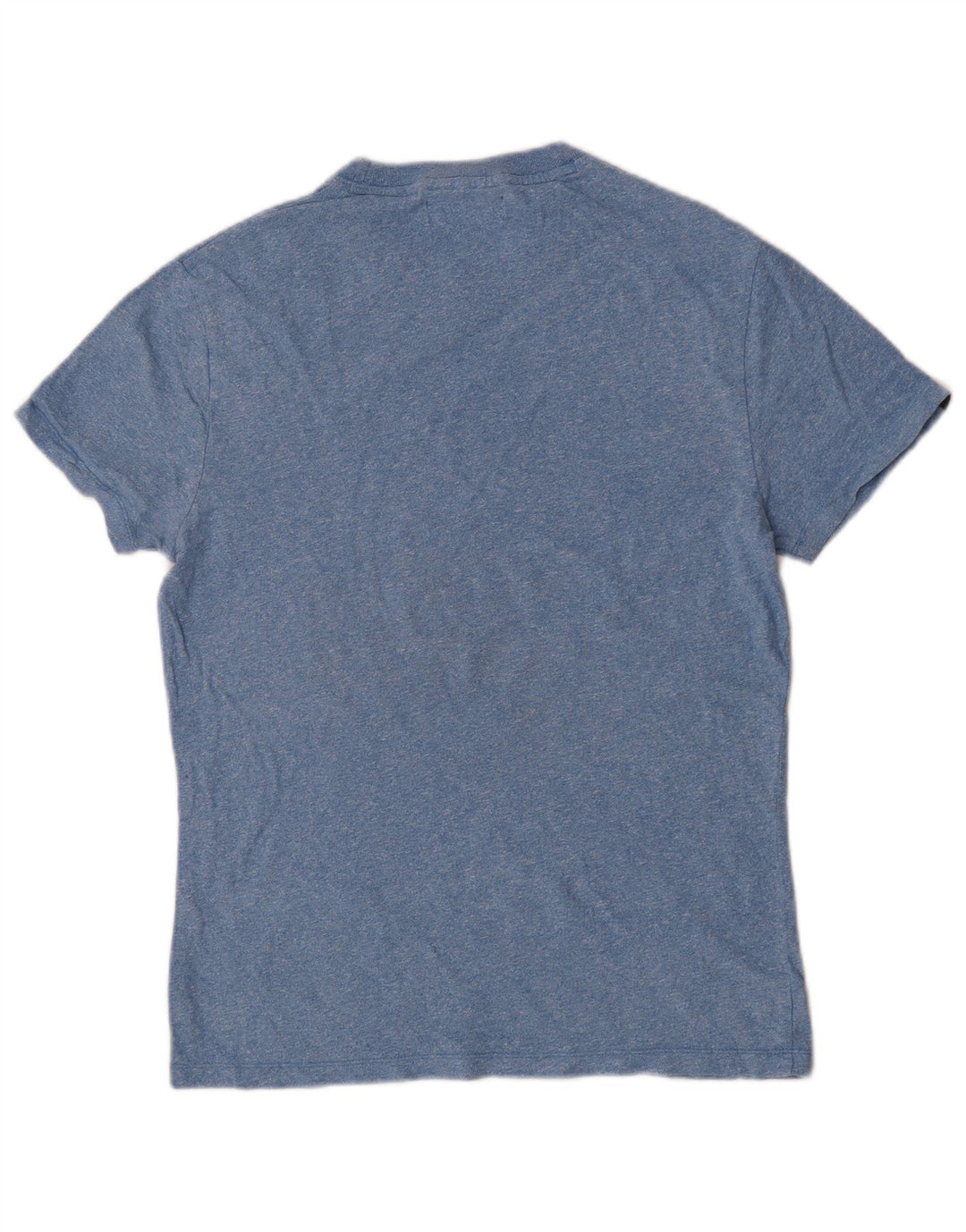 T-shirt da uomo Superdry Top in cotone chiazzato blu medio