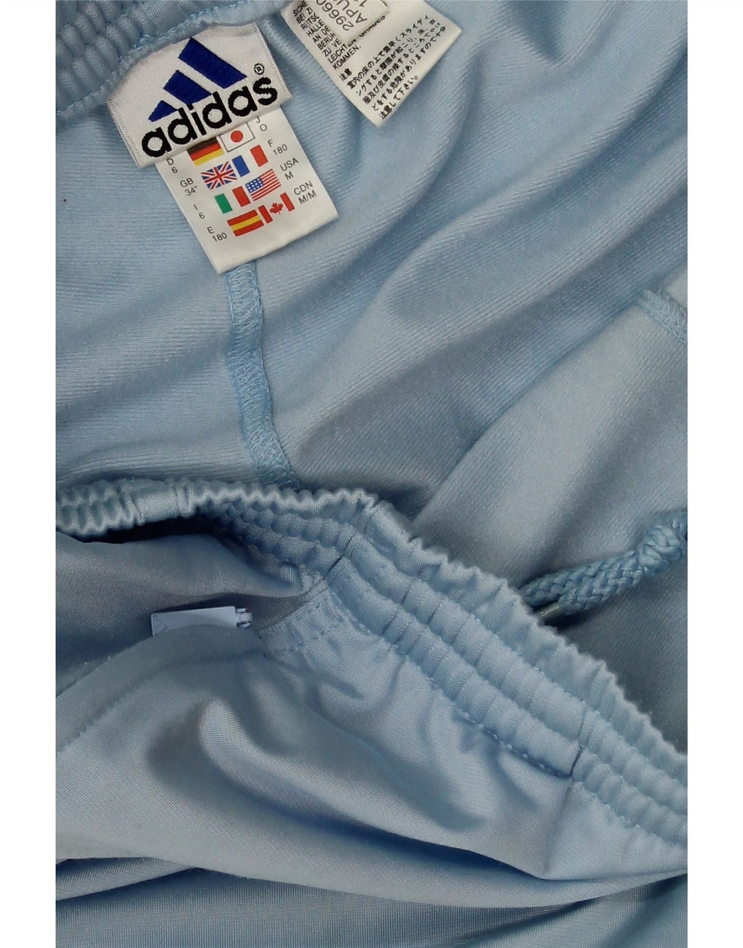 Pantaloni da tuta da uomo Adidas in poliestere blu medio